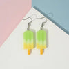 Earring For Women Resin Handmade Cartoons 7 Colors 3D Simulated Gradient Ice Cream Drop Earrings Funny Gift - Image 9