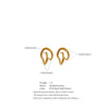 Stainless Steel Twisted Geometric Hollow Stud Earrings Prevent Allergy Individualistic Stylish Unique Jewelry - Image 5