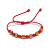 Unisex 7 knots Lucky Handmade Woven Jewelry Gift Stainless Steel Beads Red Rope Braided Fate Bracelet Bangle - Image 8