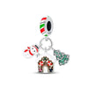 Silver Charms Santa Claus Reindeer Christmas Tree Snowman Elk Bead Fit Bracelet Necklace Jewelry - Image 11