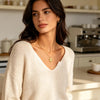 Stainless Steel Month Pendant Necklace in Gold-Tone - Image 3