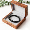Hematite Bracelet Men Naturally Support T Levels Enhance Mental Focus Restore Confidence Stretch Bead Jewelry - Image 1
