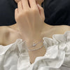 Voq Silver Color Women's Four Star Bracelet Star Double Layer Jewelry Girl Gift Direct - Image 3