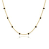 Black Crystal Tennis Necklace For Women Iced Out Cubic Zirconia Gold Plated Hippie Bridesmaid Jewelry - Image 3