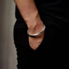 Punk Simple Silver Color Twisted Mobius Cuff Bangles Infinite Loop Bracelet Men\'s Casual Party Jewelry Gift - Image 2