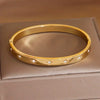 Crystal Star Stainless Steel Bangles for Women Jewelry Bracelets Party Accessories - Image 33
