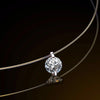 Simple Round Single Rhinestones Pendant Necklaces for Women Transparent Fishing Line Short Chokers Party Neck Jewelry - Image 5