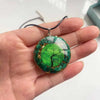 Orgonite Pendant Green Malachite Tree of Life Orgone Chakra Necklace Gift Package - Image 3