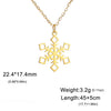 Christmas Snowflake Pendant Necklace for Women Stainless Steel Neck Chain Special Jewelry Gift - Image 7