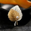 Vintage Maple Leaf Pearl Brooch Sweater Suit Lapel Pins for Women Girl Backpack Jewelry Accessories Couple's Gift - Image 4