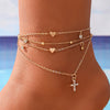 Rhinestone Chain Women's Anklets Silver Color/Gold Color Bracelet on Leg Accessories Wedding Party Jewelry - Image 7
