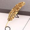 Large Leaf Brooch Feather Pin Men Overcoat Accessories Brooches for Women Jewelry - Image 5