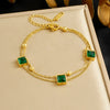 316L Stainless Steel Golden Heart Geometry Zircon Minimalist Series Bracelet Lady Wrist Chain Jewelry - Image 18