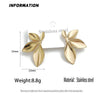 Creative heavy metal leaf starfish stainless steel earrings, and rusty earrings for women, party jewelry - Image 2
