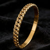 Women's 60mm Chain Snap-on Bangles Simple Button Bracelets Silver Gold Color Stainless Steel Jewelry Accessory - Image 1