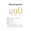 2/6PCS Mariasz Minimalist Stainless Steel Huggie Pvd Plated Gold Color Square Hoop Earrings for Women Men Classic Jewelry - Image 2