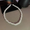 Imitaition Pearl Necklace for Women Simple Collarbone Chain White Choker Necklaces Wedding Jewelry - Image 6