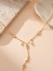 Elegant Ladies' Mini Imitation Pearl Charm Finger Linked Bracelet Minimalist Party Gift Jewelry - Image 2