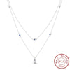 Necklace Silver Butterfly Love Heart Bear Classic Simple Adjustable Necklace For Women Girl Jewelry Gifts - Image 12
