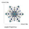 Snowflake Rhinestone Brooch with Pearl-Style Center and Color Options - Image 23