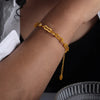 Jewelry Set 316L Stainless Steel Gold Color Geometric Chain Necklace Bracelets For Women Girl - Image 9