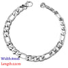 Stainless Steel Couple Men/Woman Bracelets Curb Cuban Link Chains On Hand Rock Bracelet Wrist Jewelry Gifts - Image 20