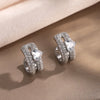 Iced Out CZ Ear Clip Earring For Women Men Shiny Zirconia Punk Hip-hop No Piercing Jewellery - Image 2