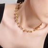 Stainless Steel Gold Color Knot Link Chain Necklace for Women Hip Hop Punk Choker Neck Chains Jewelry Gift - Image 2