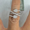 Silve Waterdrop Cross Zircon Paved Dainty Rings For Women Elegant Daily Party Engagement Jewelry - Image 3