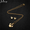 Cartoon Bowknot Mouse Stainless Steel Jewelry Set for Women Anime Animal Necklace Earrings Party Accessories - Image 4