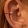 1 Pc Vivilady Autumn/Winter Christmas Snowflake Zircon Clip Earring for Women Jewelry Minimalist Accessories - Image 14