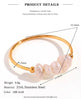 Gold Plated Stainless Steel Freshwater Pearls Rings For Women - Image 10