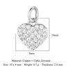 5pcs/Lot Star Heart Key Copper Cubic Zircon Charms Clover Lightning Horseshoe Racket Moon Bracelet Earring Necklace Pendant - Image 22