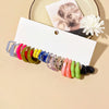 20pcs European American Minimalist Colorful Exaggerated Stylish Acrylic Resin C Shape Hoop Earrings Set - Image 5