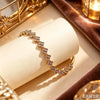 Colorful Zircon Lucky Four-Leaf Flower Bracelet for Women Flower CZ Stone Gold Plated Tennis Bracelet Fragrance Jewelry - Image 5