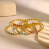 Multicolor Clover Rainbow CZ Stones Tennis Bracelets Bangles for Women Gold Plated Stainless Steel Jewelry - Image 2