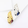Rhinestone Leaf Brooches for Women Unisex Plant Pins 2-color Available Casual Party Accessories Gifts - Image 5
