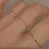 Stainless Steel Ring Set for Women Finger Accessory Jewelry Classic Wedding Engagement Gift - Image 1