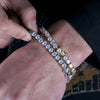 Hip Hop Bling CZ Tennis Bracelet Cubic Zirconia Iced Out For Women 3/4/5/6mm Width 1Row Tennis Chain Men - Image 3