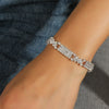 Wedding Bridal Jewelry 1-10 Row Cuff CZ Rhinestone Crystal Stretch Strand Bracelet Bangle - Image 32