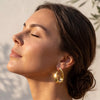 Chamica Stainless Steel Chunky Teardrop Earrings for Women Gold Plated Big Statement Hoops Jewelry - Image 4