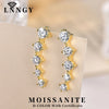 4.5mm&4mm&3mm Stud Earring Gold Long Climber Earrings for Women Daily Jewelry - Image 1