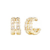 Double Hoops Geometric Fake No Pierced Clip Earrings For Women Zirconia Ear Clips Elegant Ear Cuff Earings Jewelry - Image 1