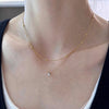 Double-Layer Chain Necklace with Geometric Pendant Options - Image 4