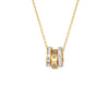 Three-Circle Pendant Necklace with Stone Accents in Multiple Finishes - Image 8