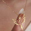 Stainless Steel Phoenix Necklace Sacred Bird Pendant Necklaces Phoenix Jewelry Gift For Women - Image 3
