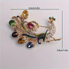 and peacock open screen brooch, European and American retro colored enamel pin accessories - Image 26