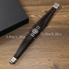 Handmade Leather Wrap Bracelets for Men Lucky Life Tree Charm Punk Layered Cuff Bracelet Male Wristband Hand Jewelry Accessories - Image 3