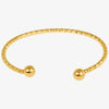 1pc Classic Stainless Steel Brief Metal Texture Bangle Terror Eyes Metallic Ball Opening Adjustable Bangles For Women Gift - Image 24
