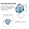 Silver Ring Sparking Rose Fire Dragon Firefly Open Rings For Women Girls Birthday Anniversary Party Gifts - Image 12